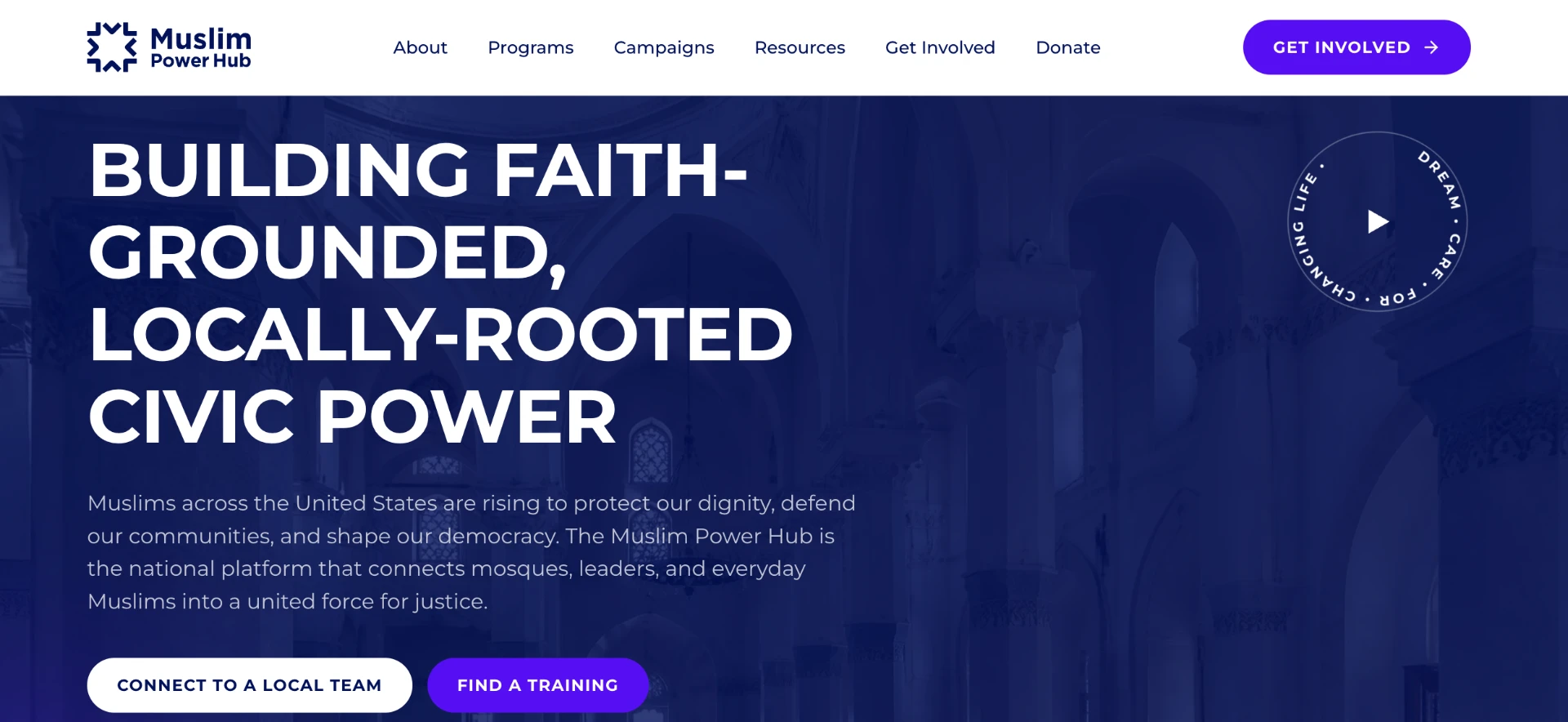 Muslim Power Hub homepage